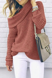 Casual Solid Off the Shoulder Tops Sweater(5 Colors)