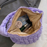 Casual Daily Solid Patchwork Zipper Bags
