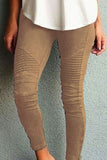 Pantalones de lápiz de cintura media ajustados sólidos de ropa deportiva de moda (10 colores)