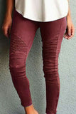 Pantalones de lápiz de cintura media ajustados sólidos de ropa deportiva de moda (10 colores)