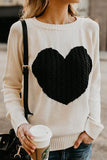 Suéteres de cintura media con cuello redondo y estampado callejero (4 colores)