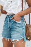 Casual patchwork borla cintura média jeans reto