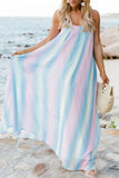 Vestidos de playa con tirantes finos y retales con cambio gradual bohemio a la moda (3 colores)