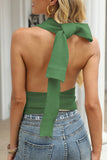 Suéteres Fashion Street sólidos sem costas com gola O (5 cores)
