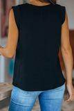 Camisetas informales lisas básicas con cuello redondo (4 colores)