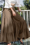 Casual Solid Loose Mid Waist Wide Leg Bottoms(3 Colors)