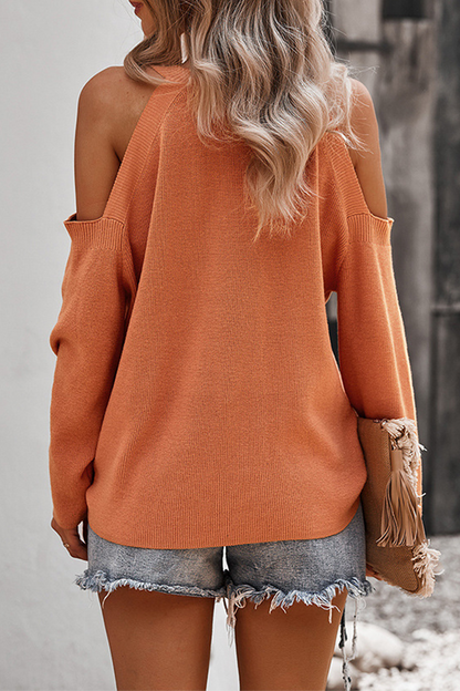 Casual Solid Hollowed Out Patchwork O Neck Tops