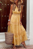 Vestidos de falda de pastel con cuello en V de retazos lisos casuales de moda (5 colores)