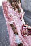 Vestidos de princesa con cuello en V, transparentes, informales, a la moda (sin correa)