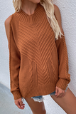 Casual Solid Hollowed Out O Neck Tops(6 Colors)
