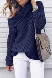 Suéter casual sólido com ombros de fora (5 cores)