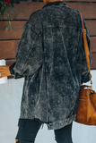 La borla sólida de la calle hace ropa de abrigo con hebilla vieja