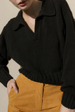 Suéteres informales con cuello vuelto y retazos lisos (4 colores)