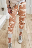 Pantalones informales de retazos capris con cordón y estampado de camuflaje (3 colores)