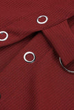 Tops casuales con cuello en V de retazos lisos de moda (6 colores)