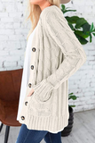 Fashion Solid Split Joint Cardigan Collar Tops(8 colors)