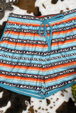 Pantalones rectos con estampado completo y cintura media con estampado de retales a la moda (5 colores)