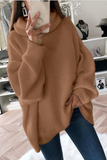 Suéteres de gola alta com retalhos sólidos da moda (5 cores)