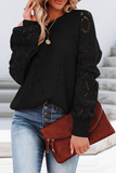 Fashion Solid Patchwork O Neck Tops(7 colors)