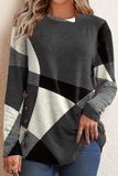 Suéteres con cuello redondo y estampado informal (5 colores)