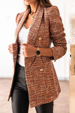 Prendas de abrigo con cuello vuelto y hebilla de retazos de moda (3 colores)