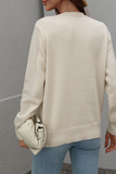 Suéteres con cuello redondo y borlas sólidas a la moda (5 colores)