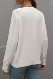 Suéteres modernos com borla sólida e gola redonda (5 cores)