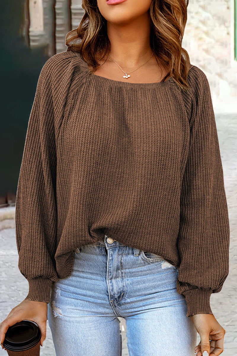 Fashion Solid Solid Color Off the Shoulder Tops(5 colors)