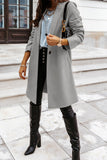 Fashion Solid Buttons Turndown Collar Outerwear(8 colors)
