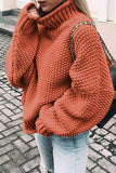 Moda Casual Sólida Patchwork Suéteres de Gola Alta (14 Cores)