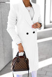 Ropa de abrigo informal elegante con cuello vuelto y retazos lisos (6 colores)