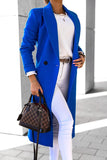 Ropa de abrigo informal elegante con cuello vuelto y retazos lisos (6 colores)