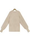 Elegant Solid Color Turndown Collar Sweaters(7 Colors)