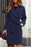 Casual Solid Cardigan Turndown Collar Outerwear(7 Colors)