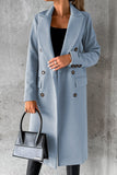 Prendas de abrigo elegantes con cuello vuelto y botones lisos (8 colores)