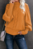 Suéteres casuais de cor sólida meia gola alta (13 cores)