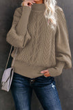 Suéteres casuales de cuello alto medio color sólido (13 colores)