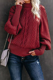 Suéteres casuais de cor sólida meia gola alta (13 cores)