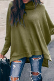 Suéteres casuales de cuello alto de color sólido (5 colores)