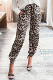 Casual Leopard Patchwork Loose Pencil Full Print Bottoms(4 Colors)