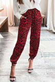 Pantalones informales con estampado completo de lápiz suelto con retales de leopardo (4 colores)