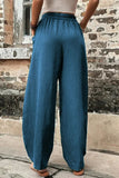 Calça casual diária sólida com bolso solto de cintura alta Harlan de cor sólida (11 cores)