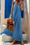 Casual Simplicity Solid U Neck Sling Dress Dresses(3 Colors)