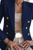 Prendas de abrigo informales con cuello vuelto y parches lisos a la moda (8 colores)