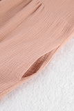 Vestidos casuais de manga comprida com bolso sólido e decote em V (7 cores)