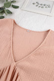 Casual Living Solid Pocket V Neck Long Sleeve Dresses(7 Colors)