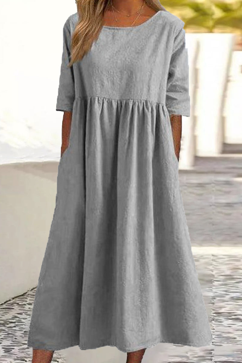 Women's Casual Cotton Dress(9 Colors)