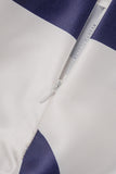 Casual elegante estampa patchwork fora do ombro manga comprida duas peças (13 cores)