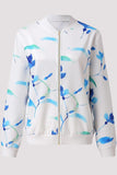 Casual Floral Patchwork O Neck Outerwear