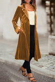 Prendas de abrigo con cuello vuelto y bolsillo liso elegante de estilo británico